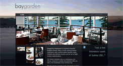 Desktop Screenshot of baygardenrestaurant.com.au