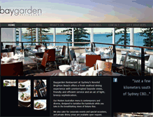 Tablet Screenshot of baygardenrestaurant.com.au